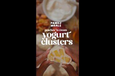 Peaches and Cream Yogurt Clusters