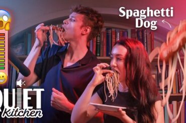 Can You Cook Without Making Any Sound? | Quiet Kitchen Challenge with Tucker Reynolds & Becca Bastos