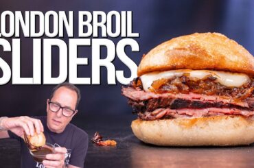 A TRULY PERFECT LONDON BROIL BECOMES THE MOST INSANE SLIDERS EVER 🤯 | SAM THE COOKING GUY