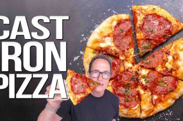 BETTER THAN BRICK OVEN? CAST IRON PIZZA OVER FIRE! 🔥 | SAM THE COOKING GUY