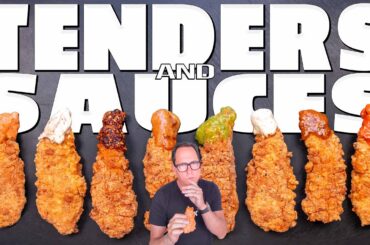 CHICKEN TENDERS? GREAT. BUT THESE 8 SAUCES? INSANE! | SAM THE COOKING GUY