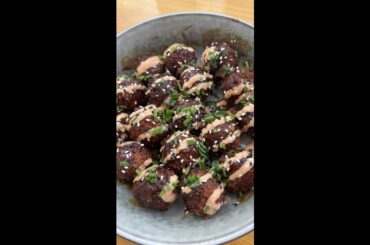 Korean Gochujang Fried Mozzarella Balls