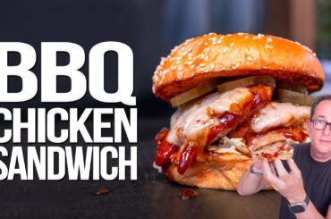 THE ULTIMATE STICKY BBQ CHICKEN SANDWICH | SAM THE COOKING GUY