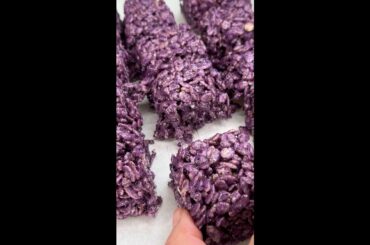 Colorful Ube Rice Krispies: A Sweet Twist on a Classic Treat!