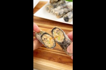 Crispy Rice Paper Seaweed Rolls