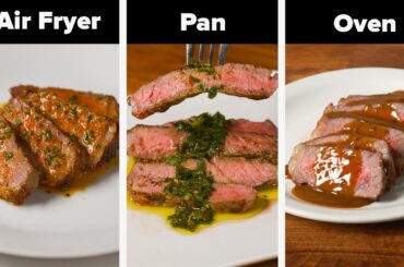 How To Make The Perfect Steak In The Air Fryer vs. Cast Iron vs. Oven