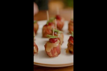 Bacon-Wrapped Cranberry Meatballs