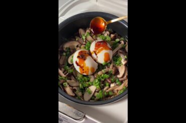 Mushroom Rice in the Rice Cooker