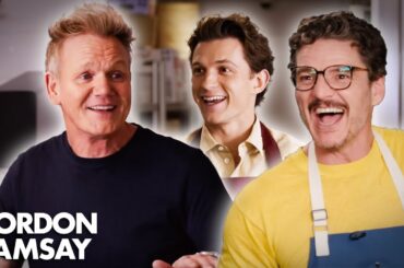 Cooking With Marvel Stars! (Feat. Tom Holland, Pedro Pascal, Ryan Reynolds & More!) | Gordon Ramsay
