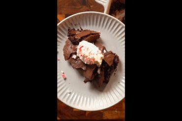 Peppermint Brownie Pudding