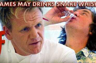 Gordon Ramsay Makes James May Drink Snake Whisky | The F Word | Gordon Ramsay