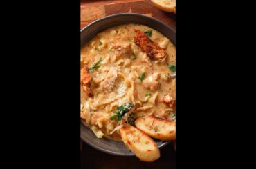 Creamy Alfredo Lasagna Soup