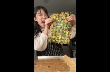 Crispy Baked Brussel w/ Cheese Crust