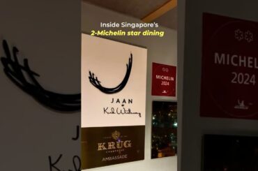 2 Michelin stars dining in Singapore | The Best Fine Dining in Singapore? 70 Floors Up 🌆✨