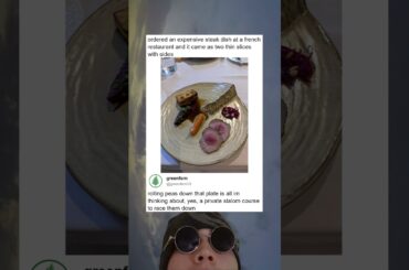 Fine Dining Steak Or Pea Slalom Course