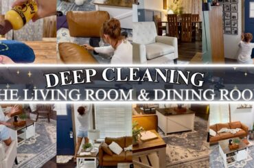 DEEP CLEANING MY LIVING ROOM & DINING ROOM | DECLUTTERING | CLEANING 2026