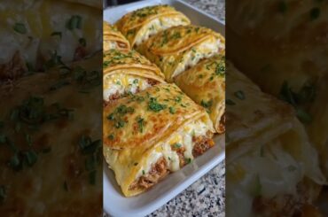 🧀🥩 Cheesy Beef Stuffed Tortilla Bake 🥩🧀