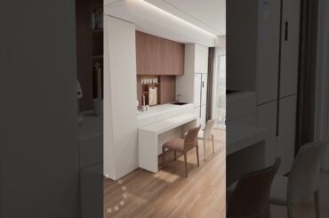 Don't buy a ready-made dining table for a small studio apartment! #CustomHouse#Restaurant #Sideboard