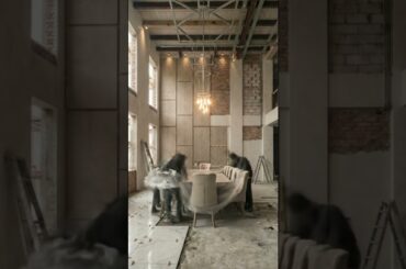 From Bare Walls to Pure Luxury ✨ Dining Hall Transformation 😍