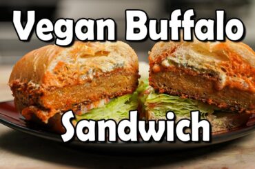 Buffalo "Chicken" Sandwich - But VEGAN