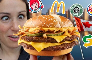 American Tries NEW Canadian Fast Food Menu Items