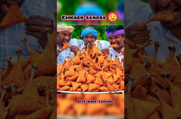 🤯Fried Chicken Samosa 🤤#cooking #recipe #eating #food #chicken