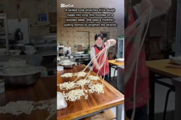 Expert Chef Demonstrates Hand Pulled Noodle Technique