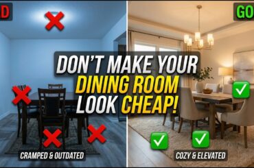 The Most RIDICULOUS Dining Room Mistakes That Make Your Home Look Cheap — Nobody Tells You