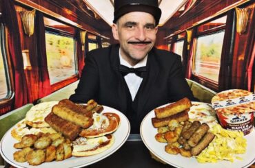 Breakfast On The Luxurious Train Dining Carr 🥞☕️ASMR Role Play
