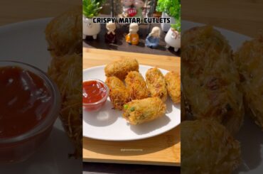 Crispy matar cutlets #shorts #recipe #cutlet #snacks #matar #trending #viral #shortsfeed #cooking