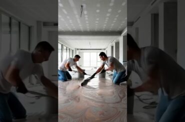 From Bare Concrete to Fine-Dining Luxury — Epoxy Floor Transformation