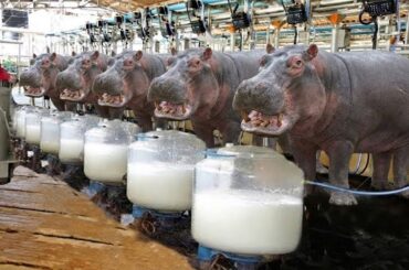 Inside the Hippo Cheese Factory: How Million-Dollar Hippo Milk Products Are Made (Full Process)