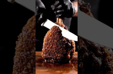 Perfectly Roasted Beef Leg Cutting 🔥 | Juicy ASMR Slice 🍖 #foodasmr #food #foodnerd #beefleg #beef