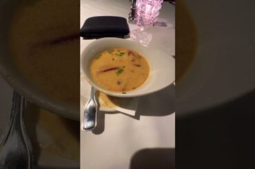 Crab soup. #crab #crabsoup #restaurant #finedining #restaurant #foodlover #food #shorts