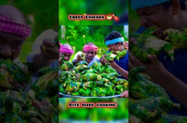 🤤 Green Chicken 🥗🍗#cooking #recipe #food #eating #chicken