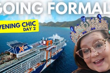 Celebrity Xcel Cruise Day 2: Formal Night Dinner, Bimini Bahamas, Complete Food Reviews & More