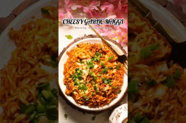 CHEESY GARLIC MAGGI 🍜🥵🔥 #CheesyGarlicMaggi #Cooking #ViralRecipe #Shorts #Trending