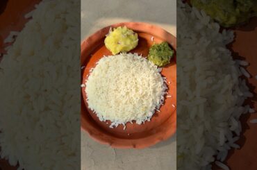 Simple Bengali Meal in Clay Pot 🍚❤️ #shorts #recipe #cooking