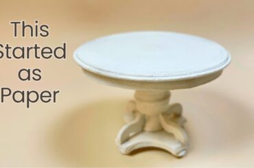 Mini Pedestal Dining Table (Two Options + Free Pattern)
