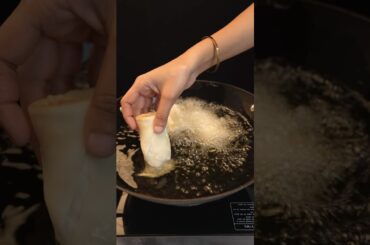 Street Style Veg Spring Roll ASMR Cooking || #shorts #asmr #recipe #indianasmrworld #streetfood