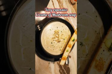 Fine dining cream of mushroom soup with truffle oil at Ritz #trending #food #viral #shorts 5 star