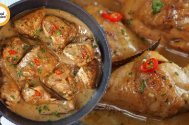 Chicken Adobo Filipino style with coconut milk Recipe By Food Fusion