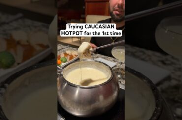 Trying CAUCASIAN HOTPOT for the first time 😲🫕 #losangeles #foodie #restaurant