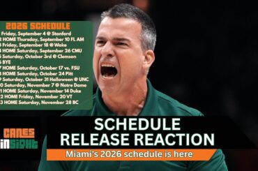 CanesInSight Daily: Darian Mensah is FREE | Schedule Release reaction + Ahmmon Richards joins show
