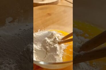 Mix eggs and flour  #cooking