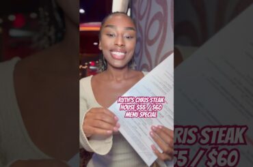 Ruth’s Chris Steak House $55 / $60 Menu Special #ruthschris #finedining