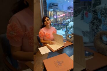 Luxury restaurant with Ski Dubai view in Mall of the Emirates