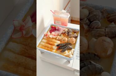 Eat hot pot with me🥢 #asmr #food #asmrfood #cooking #lunch #shorts #staisfying