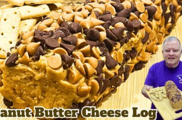Peanut Butter Cheese Log - A Quick & Easy Recipe for a Fun Dessert or Game Night Treat!