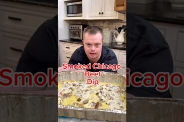 Smoked Chicago Beef Dip🔥 #cooking #food #appetizer
